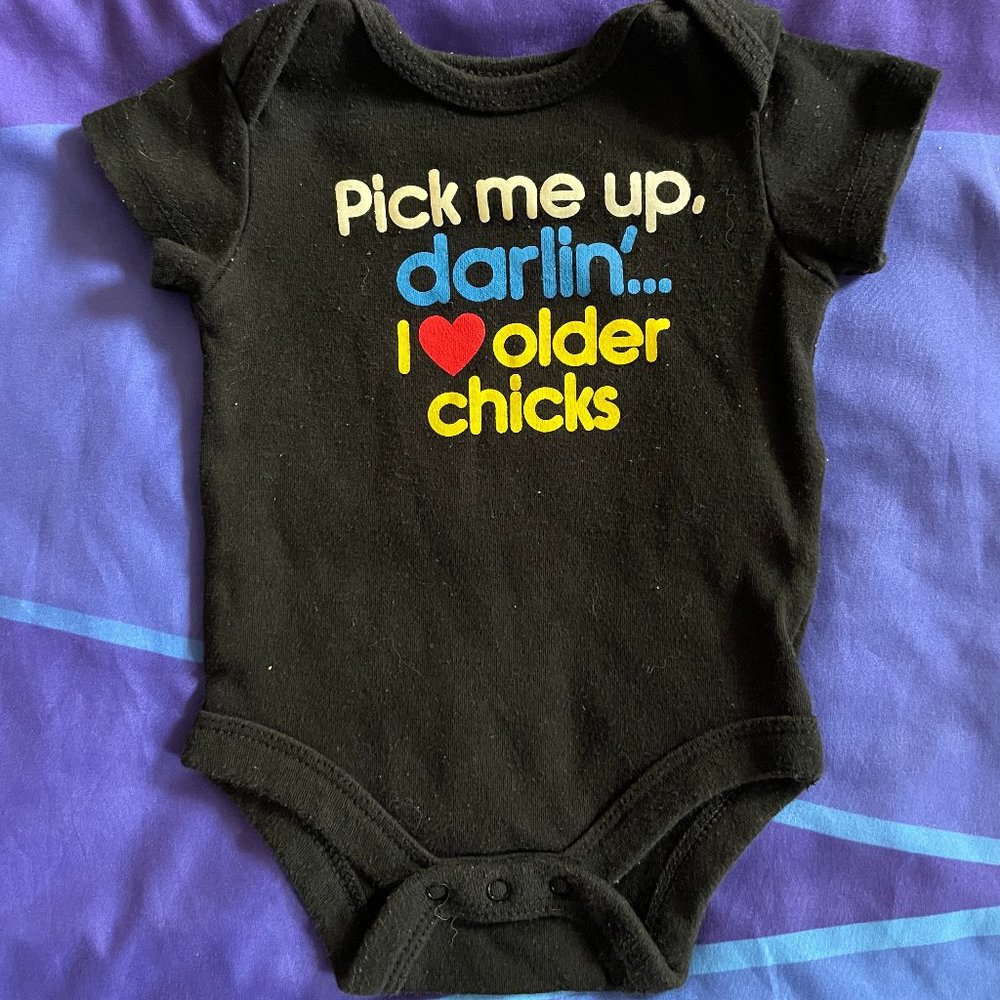 🔥6/$10🔥 Baby Boy Onesie, 0-3 Months, "Pick Me Up"